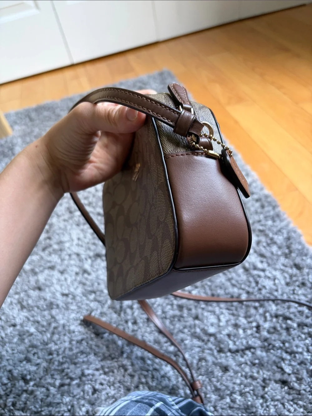 Coach brown leather